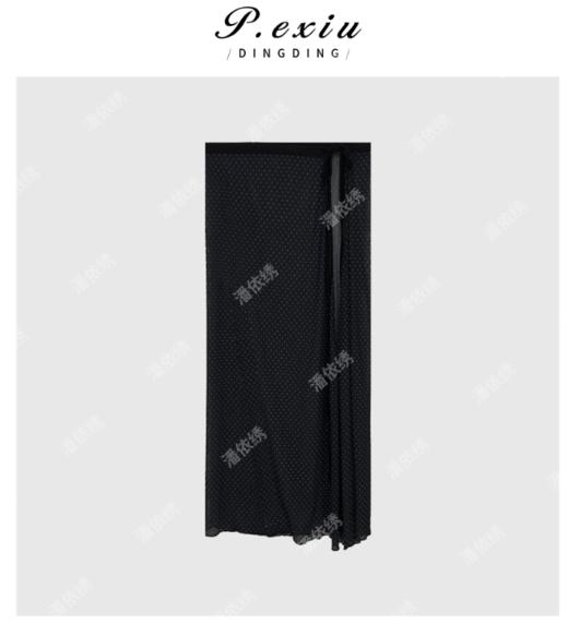 03-4潘依绣丁丁宠粉夏季叠穿神器绑带波点半身裙Q8954 商品图0