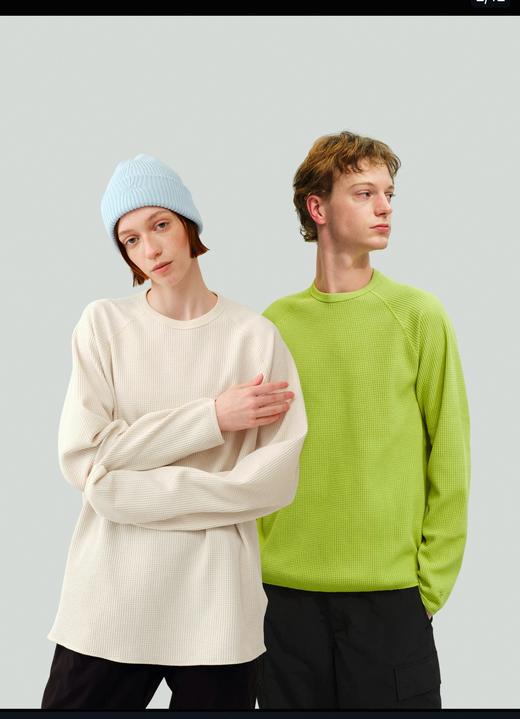 都市户外风 · Go1dwin华夫格情侣款长袖T恤 CX256 商品图0