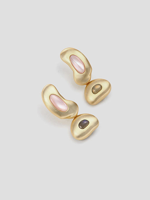 ANATTA｜E-P03-3GD Pebble III Earrings [ 可拆卸 耳环 ]【鹅卵石Pebble】 商品图4