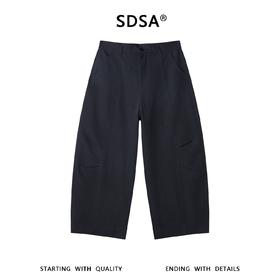 SDSA男装2026新款高贵轻奢时尚复古纯色褶皱休闲裤百搭休闲裤子