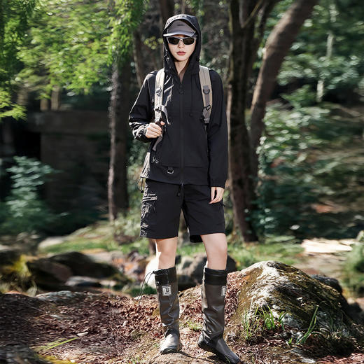 BHOVKEM 情侣款休闲速干防晒套装 防晒外套/防晒长裤/防晒短裤 轻薄有型 春夏两穿 商品图12