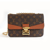 【95新】LV路易威登M46127老花拼焦糖棕色Marceau马尔索链条单肩包女士160326AK33 商品缩略图0