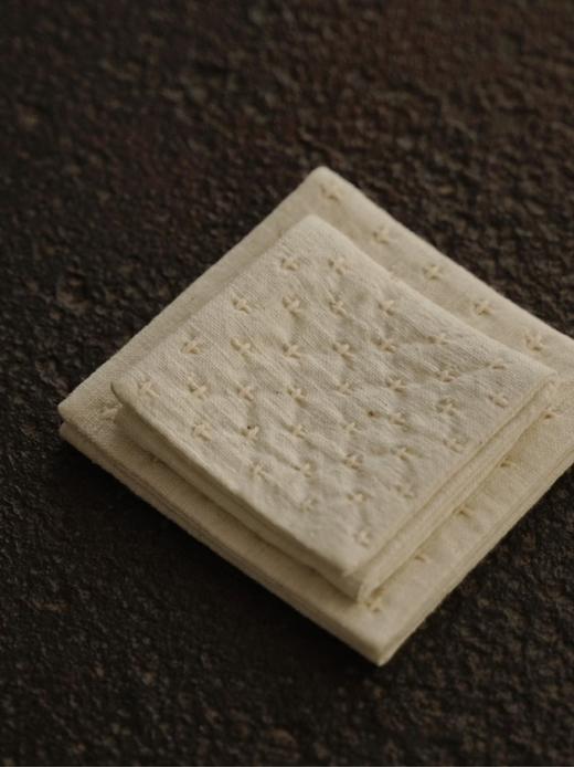 清如许优选｜植物染手织布三折吸水茶巾 壶垫杯垫隔热垫 商品图3