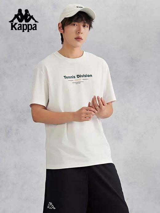 XXMKappa卡帕背靠背夏季凉感抗菌印花短袖男运动跑步t恤休闲上衣 商品图0