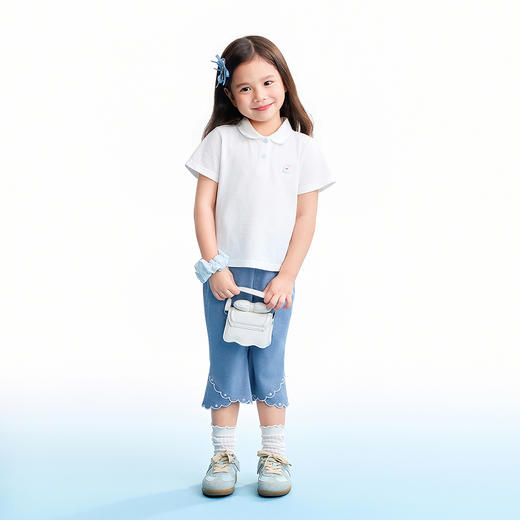 【实体店同款】女童短袖上衣夏季新款安奈儿童装XG621273 商品图3