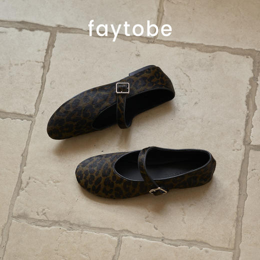 FAYTOBE 无羁芭蕾玛丽珍马毛浅口单鞋舒适羊皮通勤一脚蹬 商品图7
