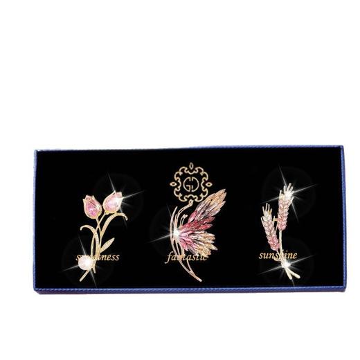 六鑫珠宝 浪漫胸针小众高档防走光高级感轻奢西服胸花别针  商品图4