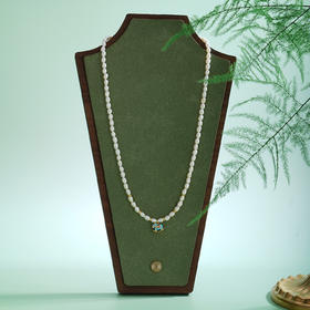 子佩集【马上圆满】银S925珍珠AOYA奥雅项链【SGN1050001】4mm珠小马镀金珐琅彩2512