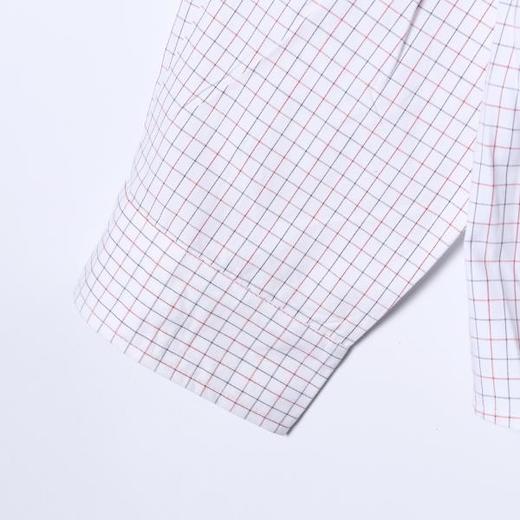 SDSA男装2026新款高贵轻奢刺绣标拼接格子流苏长袖衬衫百搭宽松 商品图3