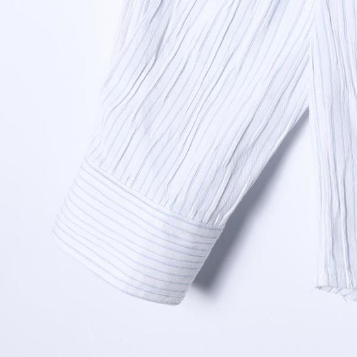 SDSA男装2026新款高贵轻奢韩系时尚褶皱舒适长袖衬衫百搭休闲上衣 商品图3