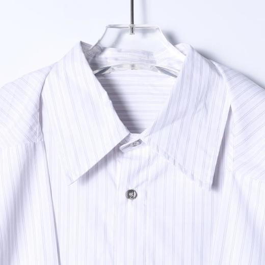 SDSA男装2026新款高贵轻奢韩版简约长袖衬衫竖纹披肩设计百搭衬衣 商品图1