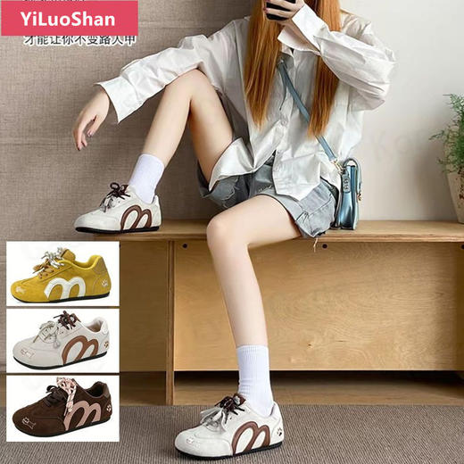 【多妈团购 YiLuoShan休闲女鞋系列秒杀！皮面网面两款可选】一脚蹬设计，懒人福音！走一天都不累脚！隐形增高3厘米，又透气又舒服，太好穿了-金克丝 商品图1