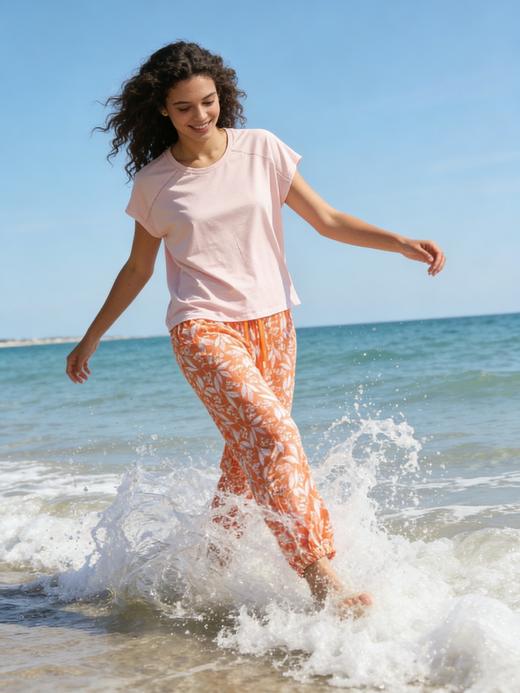 【粘纤梭织】SCHIESSER德国舒雅女士七分袖100%粘纤梭织九分裤31/24772P 商品图1