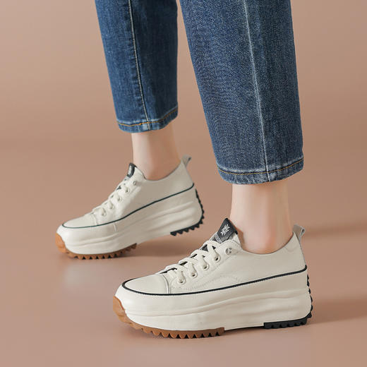 春季新款厚底小白鞋百搭增高显瘦休闲鞋 商品图1