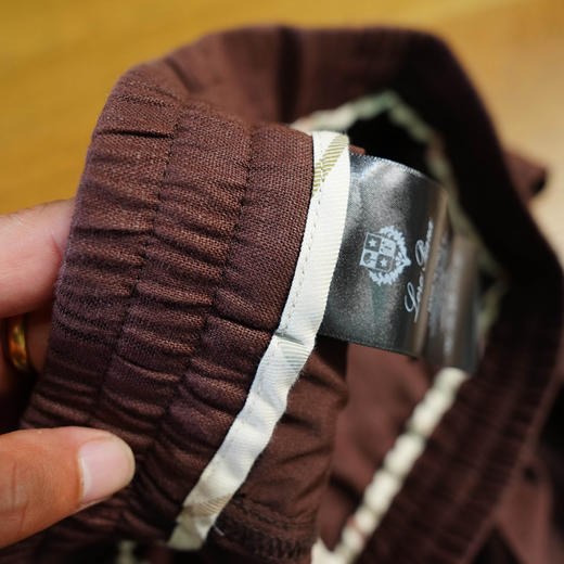 【3月20日 周末秒杀 直接调价 下单即可】Loro Piana LP 诺悠翩雅 高端雨露麻 亚麻 男士休闲裤 商品图3