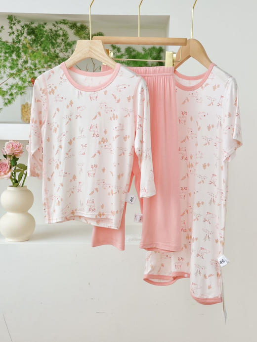 7A级抗菌!!莱赛尔天丝七分袖家居服套装(110-160码)★ 商品图3