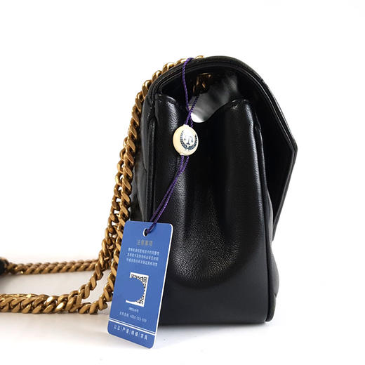【95新】YSL圣罗兰801437小号黑金羊皮LOULOU链条包单肩包女士140326AK10 商品图4
