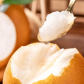 京鲜生 长城羊脂秋月梨 5斤装 超大果5-6粒 单果400g+ 生鲜水果 商品图0