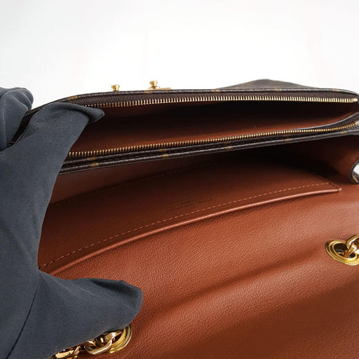 【95新】LV路易威登M46127老花拼焦糖棕色Marceau马尔索链条单肩包女士160326AK33 商品图8