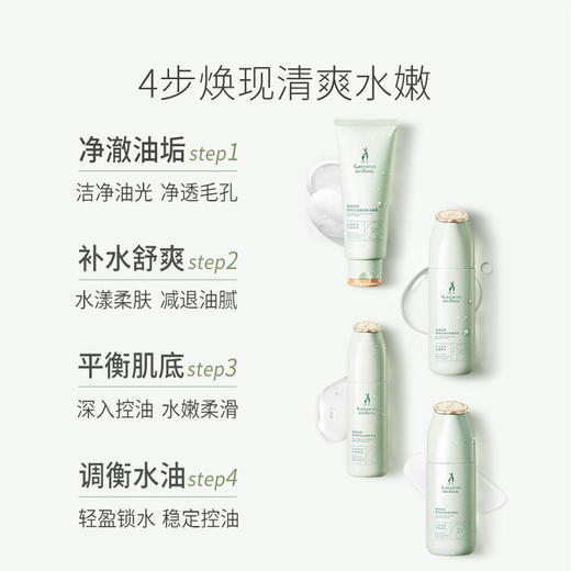 【控油4件套】油痘肌可用 控油补水 收敛毛孔 舒缓泛红 茶树控油水衡4件套(洁面乳+柔肤水+精华露+调肌乳) 商品图2