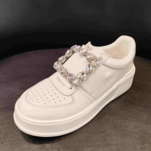 LFGJ16405方扣闪钻小白鞋 商品图0