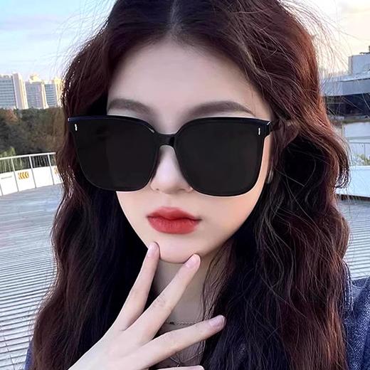 【大框防晒墨镜❗个性彰显】金属铰链偏光镜女墨镜圆脸高级感新款大框防紫外线开车男太阳眼镜。rh 商品图0