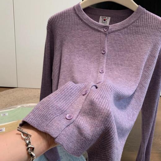 佐姿莎 轻薄调色盘针织开衫 软糯云感面料 透气不闷汗 显瘦坑条肌理 藏住拜拜肉小肚腩 小个子穿出纸片人既视感 9色闭眼入 商品图9