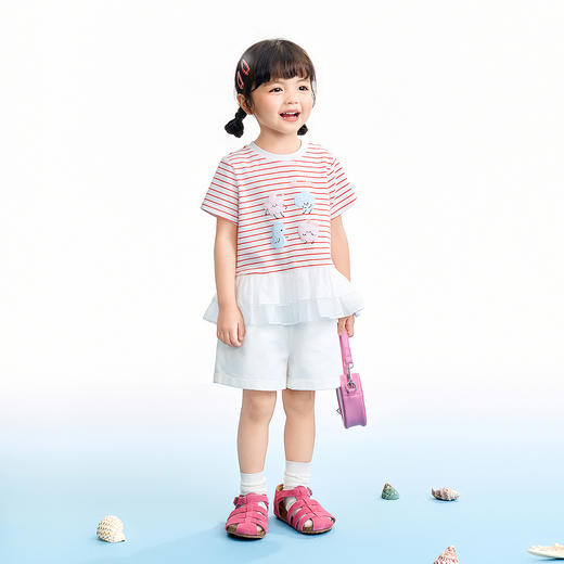 【实体店同款】女童梭织短裤夏季新款安奈儿童装XG626253 商品图3