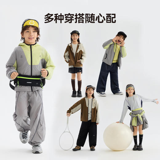 MANHOJIA【软风壳】26春新品儿童外套轻量防水速干风衣外套 商品图3