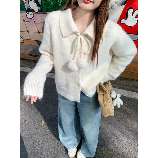 <曾小咸推荐>3.22现货秒杀 ！微信超特价！韩系翻领针织开衫 日常209.99 立减120 秒杀89.99！！加绒牛仔裤 秒杀99.99！！ 商品图2