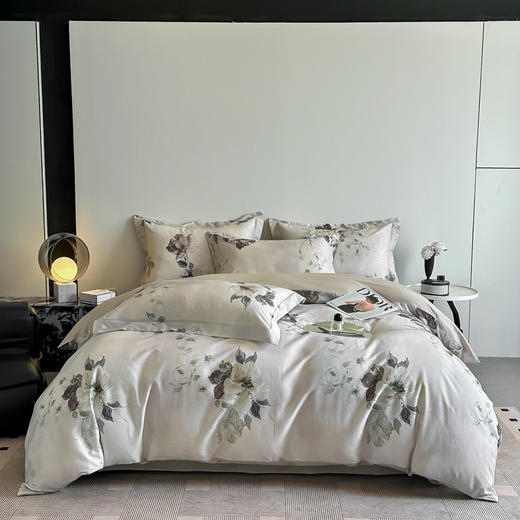 【品牌直发】加倍生活 天丝棉数码印花四件套-恬觅系列 14色可选 大版数码印花 品质之选 商品图3