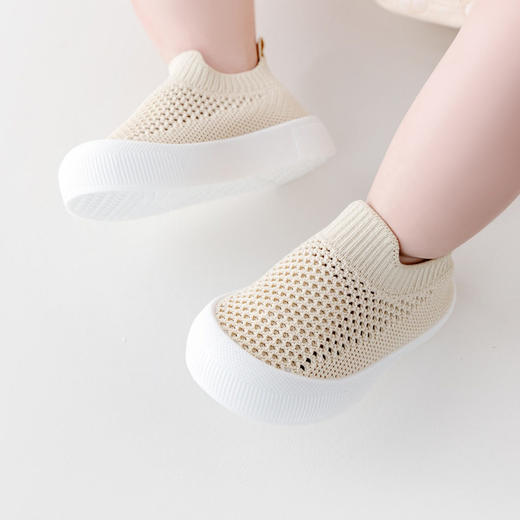 宝宝学步鞋软底春秋新款婴幼儿0一3岁防滑夏季小童透气飞织网鞋子 商品图1