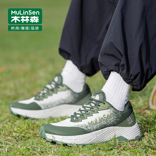 【木林森运动户外潮流运动鞋SHW851136】口碑爆款，贾卡网鞋面，透气包裹双兼顾，防滑耐磨大底，男女同款潮流吸睛设计 商品图7
