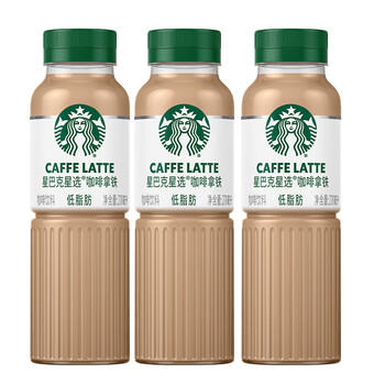 星巴克（Starbucks）星选 即饮咖啡 拿铁 270ml*3瓶 瓶装咖啡饮料低脂肪 商品图3