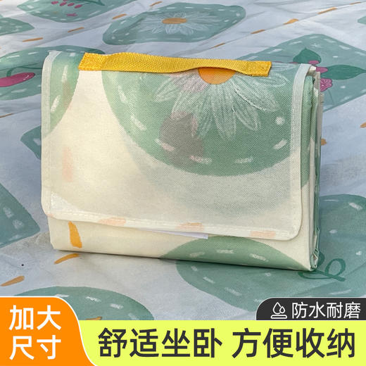 【出游常备❗️可折叠野餐垫】亲肤柔软，可折叠收纳！野外露营户外野炊垫防水加厚手提式户外防潮垫春游沙滩垫L 商品图3