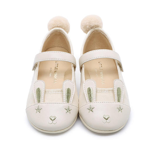 【云优选】little winkaa刺绣兔子舞蹈鞋宝宝儿童公主鞋女童皮鞋中秋汉服鞋 商品图4