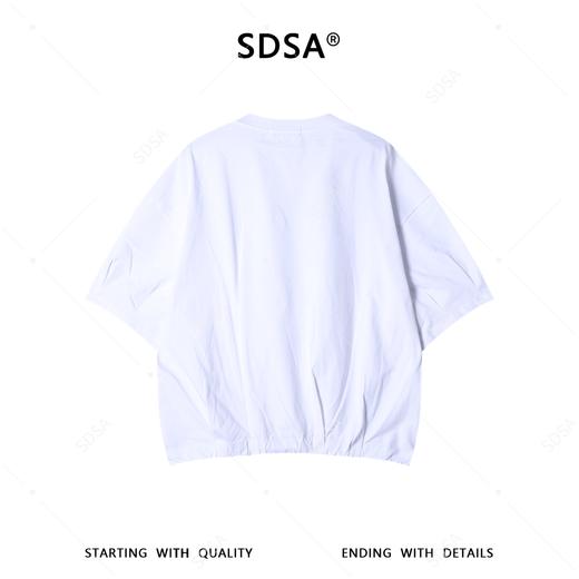SDSA男装2026新款高贵轻奢韩版简约纯色圆领短袖T恤百搭宽松上衣 商品图4