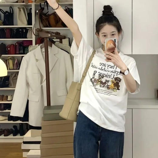 【99元3件任选，单拍不发】伊泺杉韩式纯棉短袖T恤（加购3件，下单自动满减）｜纯棉透气，多款可选 商品图2