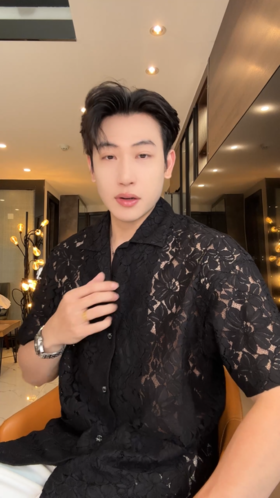 XZ28SDSA男装2026新款轻奢时尚简约镂空蕾丝花朵设计短袖衬衫百搭宽松