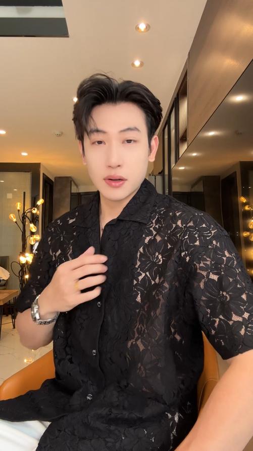 XZ28SDSA男装2026新款轻奢时尚简约镂空蕾丝花朵设计短袖衬衫百搭宽松 商品图0