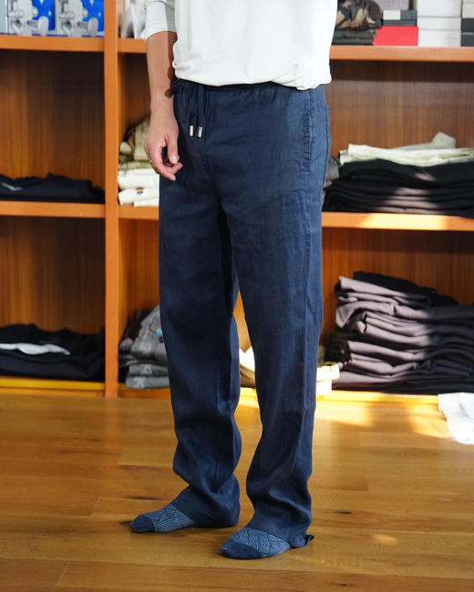 【3月20日 周末秒杀 直接调价 下单即可】Loro Piana LP 诺悠翩雅 高端雨露麻 亚麻 男士休闲裤 商品图9