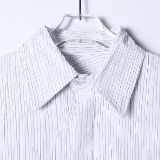 SDSA男装2026新款高贵轻奢韩系时尚褶皱舒适长袖衬衫百搭休闲上衣 商品图1