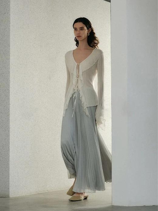 老米优品🎈3-7天！度假风重工仙女百褶裙《珍珠雪纺百褶半身长裙》大牌平替，丝滑垂感，立体压褶，品质巨好~~ C12260112 商品图9