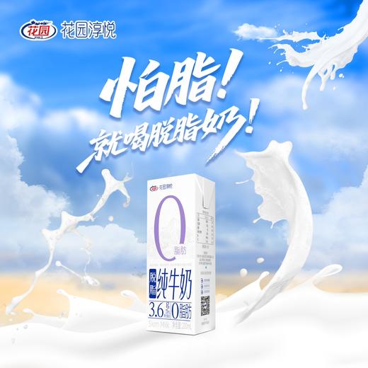 【自营】新疆花园脱脂纯牛奶 200g*12盒 商品图0