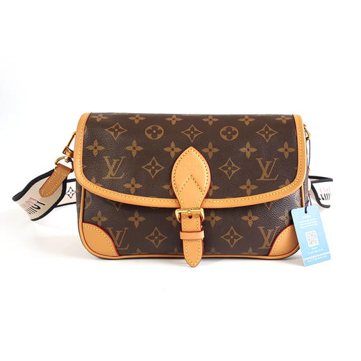 【95新】LV路易威登DIANE手袋M45985老花黑肩带DIANE法棍包单肩包女士160326AK02 商品图0