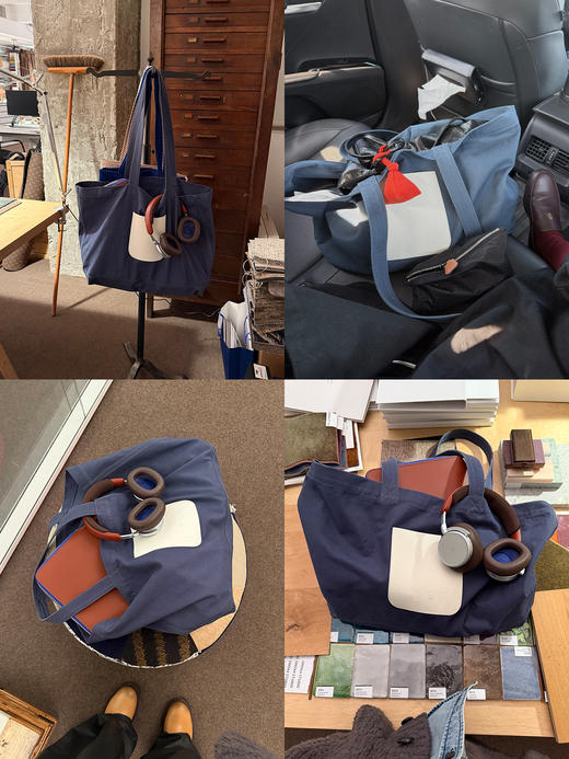 hidemi副线小h 复古大容量托特包手提包旅行包休闲包 商品图1