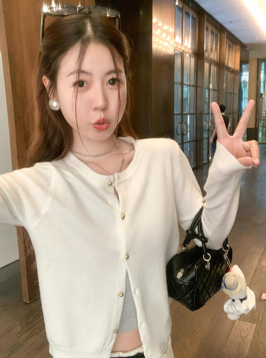 <曾小咸推荐>3.21现货秒杀 ！微信超特价！纯色4色针织开衫 日常139.99 立减80 秒杀59.99！！ 商品图3