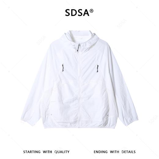 SDSA男装2026新款高贵轻奢美式简约多口袋拉链立领连帽夹克外套潮 商品图0