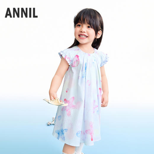 【实体店同款】女童短袖连衣裙夏季新款安奈儿童装XG623109 商品图1