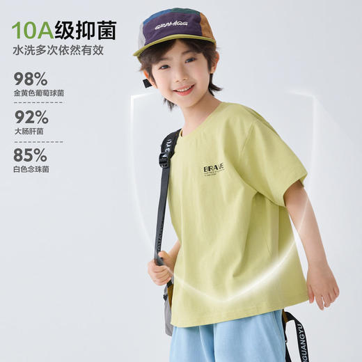 夏装新款2026男童夏季童装纯棉短袖T恤薄款中大童上衣宽松    FY-H6ba06-3 商品图1